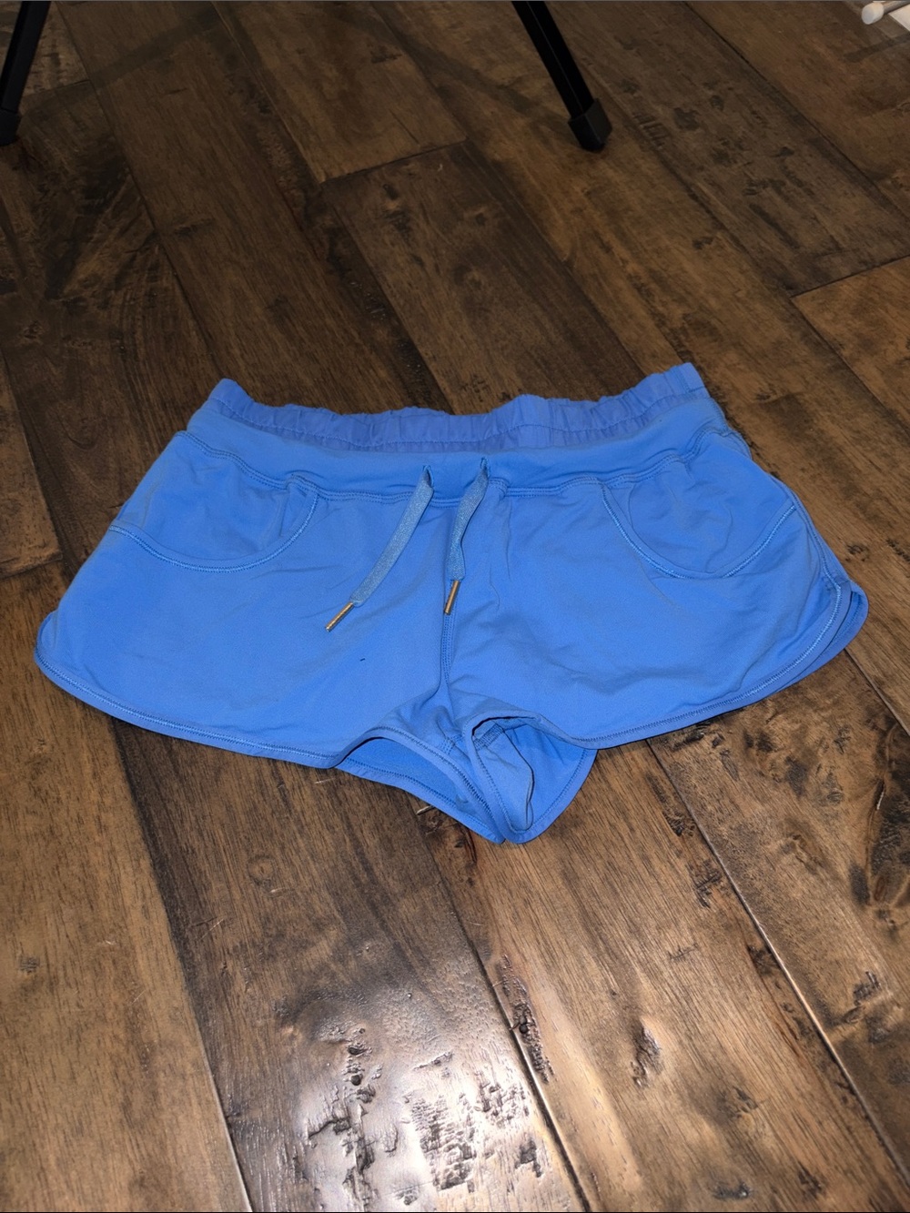 Lululemon Women's Lightweight Blue Athletic Shorts with Drawstring